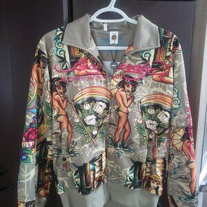 Ed Hardy Track Jack - Geisha Woman / Koi Fish Design